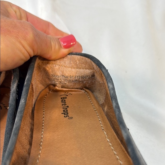 Baretraps Kieran Womens 7.5M Slip On Loafers Flat Leather Blue Preowned **READ** - Picture 6 of 10